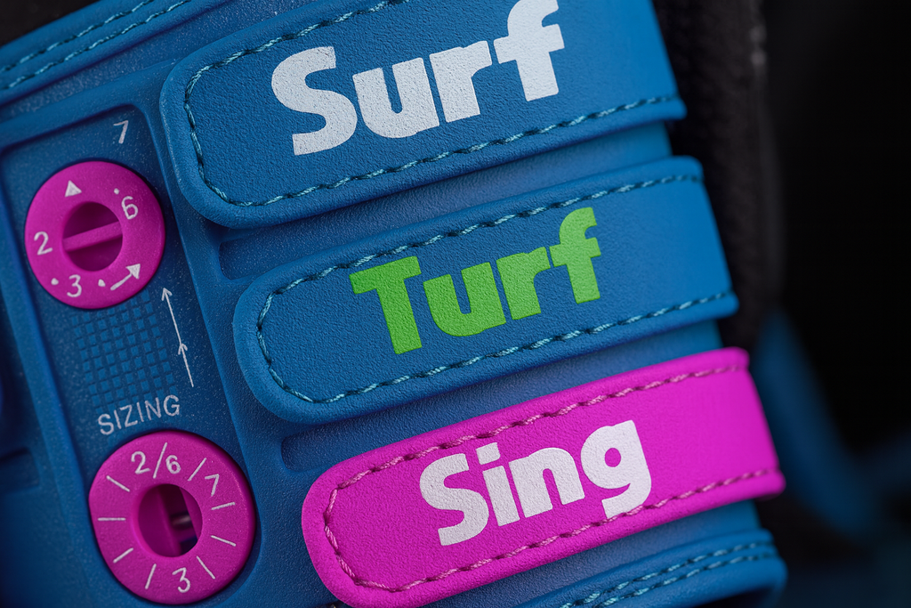 Adjustable bindings with branding