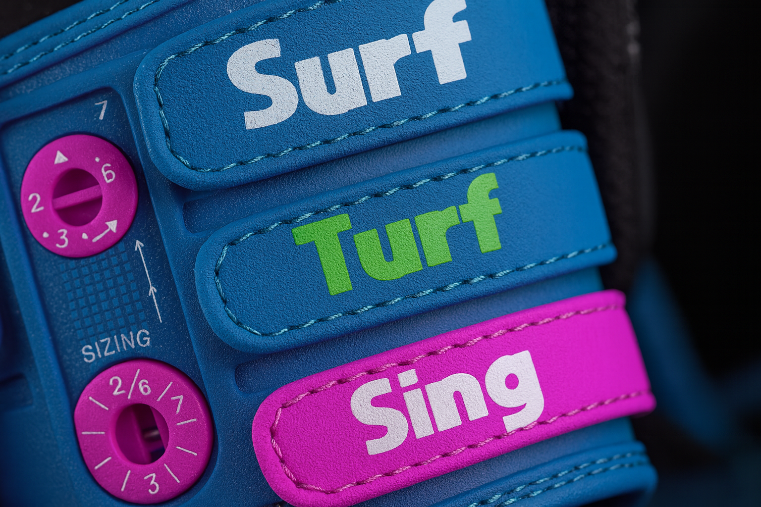 Adjustable bindings with branding