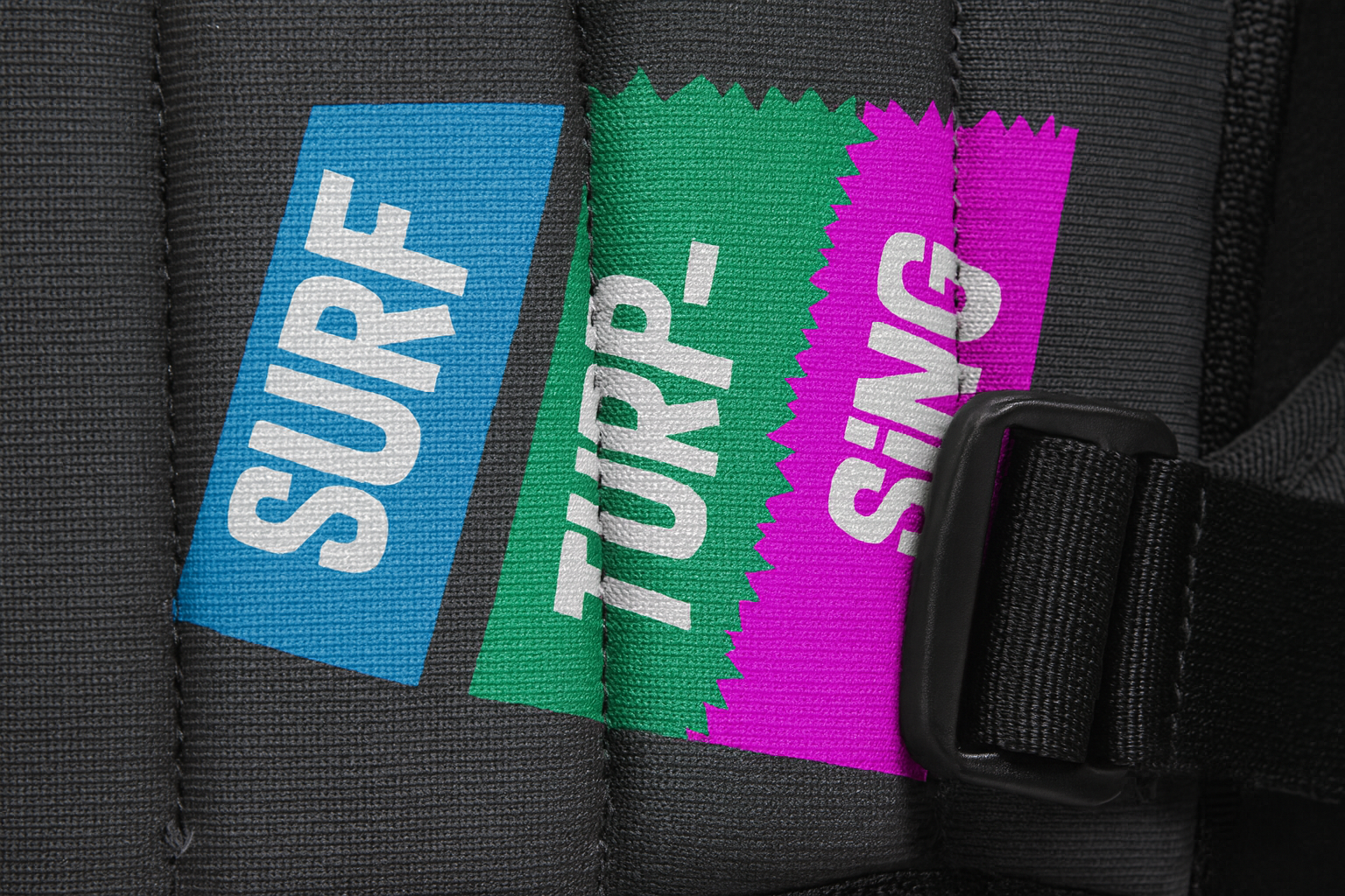 Flotation panels with branding