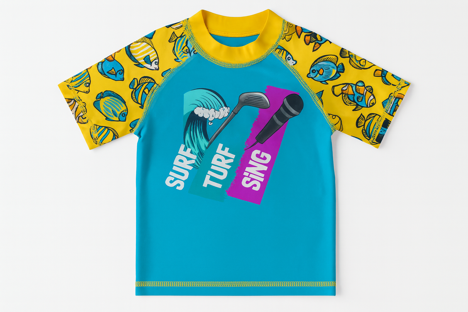 Rash guard with logo